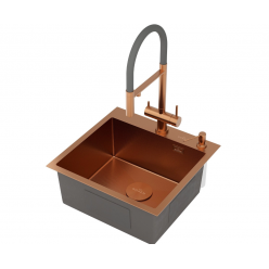 Мойка Roxen Simple 500x480x220, 560220-50BR-GR, бронза