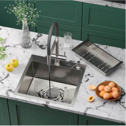 Мойка Roxen Simple 500x480x220, 560220-50-V, сатин