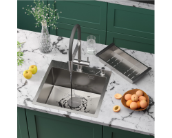 Мойка Roxen Simple 500x480x220, 560220-50-V, сатин