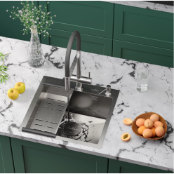 Мойка Roxen Simple 500x480x220, 560220-50-V, сатин