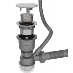 Мойка Roxen Simple 500x480x220, 560220-50B-V, графит