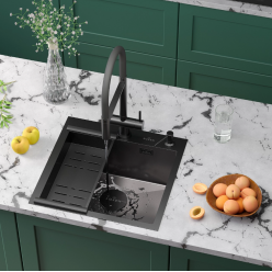 Мойка Roxen Simple 500x480x220, 560220-50B-V, графит