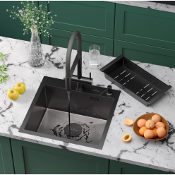 Мойка Roxen Simple 500x480x220, 560220-50B-V, графит