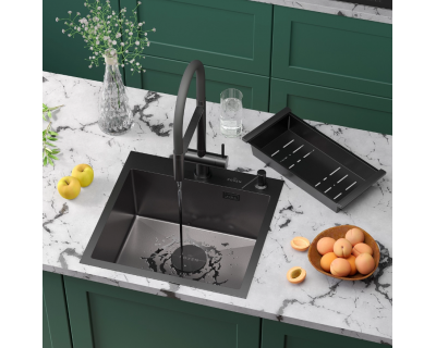 Мойка Roxen Simple 500x480x220, 560220-50B-V, графит