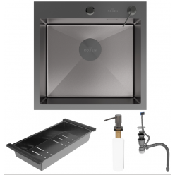Мойка Roxen Simple 500x480x220, 560220-50B-V, графит