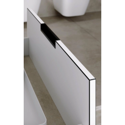 Комплект подвесной тумбы Aqwella Accent 122x45 см, белый с умывальником Малага 1220, ACC0112W+Mal.12.04.D