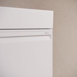 Комплект подвесной тумбы Aqwella Pure 66x47 см, бежевый с умывальником Вилис 66, PUR0165KS+4610119204013