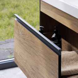 Комплект подвесной тумбы Aqwella Urban 101x46 см, белый с умывальником Фостер 101, URB0110W+4640021065204