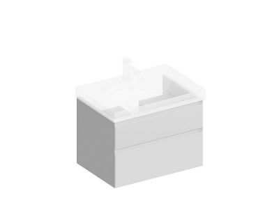 Тумба Kerama Marazzi CUBO подвесная с ящиками 70 см, белая матовая CUB.70.2\WHT.M	 Тумба Kerama Marazzi CUBO подвесная с ящиками 70 см, белая матовая CUB.70.2\WHT.M