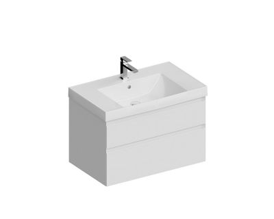 Тумба Kerama Marazzi CUBO подвесная с ящиками 80 см, белая матовая CUB.80.2\WHT.M