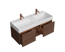 Тумба Kerama Marazzi GRANDE подвесная с ящиками 120 см, орех GR.120.2\SNUT Тумба Kerama Marazzi GRANDE подвесная с ящиками 120 см, орех GR.120.2\SNUT