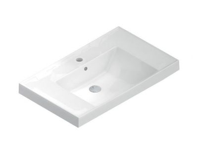 Раковина Kerama Marazzi CUBO 80x48 см с крепежом арт. CU.wb.80