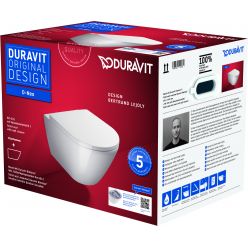 Подвесной унитаз Duravit D-Neo Rimless (с крышкой SoftClose) 45770900A1