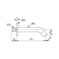 Система скрытого монтажа для ванны Ideal Standard Ceraline хром (5 in 1) SetA6939AA-6, лейка стик