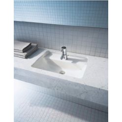 Умывальник Duravit Starck 3 0302490000, встраиваемый снизу 36,5x49 см с переливом