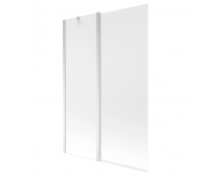 Стеклянная шторка на ванну Mexen FLIP CHROME MATT 120x150, 894-120-101-01-30 матовое стекло