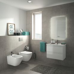 Унитаз подвесной Ideal Standard Tesi Aquablade T0079V1+T3527V11 белый матовый с сиденьем микролифт