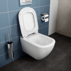 Унитаз подвесной Ideal Standard Tesi Aquablade T0079V1+T3527V11 белый матовый с сиденьем микролифт