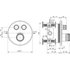 Душевая система Ideal Standard Navigo 6 в 1 A7772AA, хром, встраиваемая