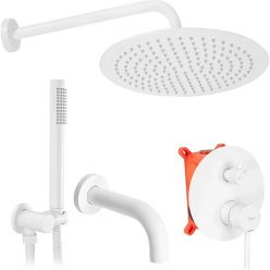 Душевая система Rea Lungo + BOX REA-P6611 белый
