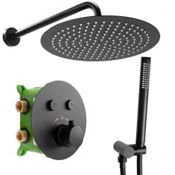 Душевая система Rea Lungo-miler TERMOSTAT, REA-P6713 черный