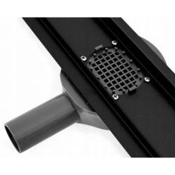 Трап для душа Rea Pure Neo Pro Black 100 см двухсторонняя решетка [REA-G8909]