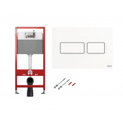 Инсталляция для унитаза TECE base kit 9400433 кнопка белый матовый