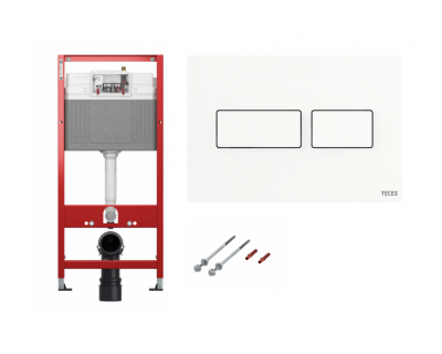 Инсталляция для унитаза TECE base kit 9400433 кнопка белый матовый