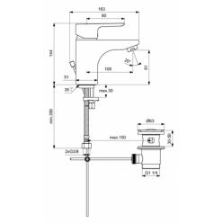 Комплект смесителей для ванны Ideal Standard CERAPLAN III, BD005AA