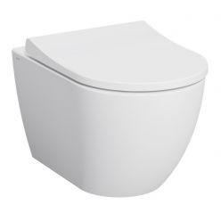 Подвесной унитаз Vitra Mia Round SmoothFlush с крышкой Soft-Close, безободковый