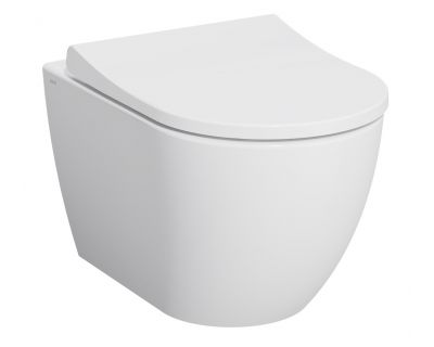 Подвесной унитаз Vitra Mia Round SmoothFlush с крышкой Soft-Close, безободковый