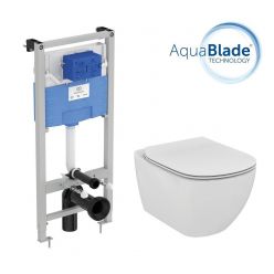 Комплект: инсталляция с унитазом Ideal Standard Prosys Frame 120 M + Tesi Aquablade