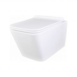 Унитаз подвесной Roxen Amati 510x345x340 безободковый с крышкой Soft close термопласт,  530165-02