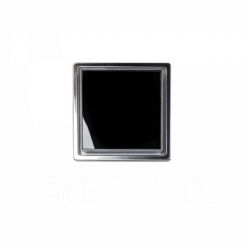 Трап водосточный Pestan Confluo Standard Black Glass 1 150х150 черное стекло с рамкой сталь, 13000089