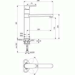 Смеситель Ideal Standart Cerafine O BC501AA для раковины