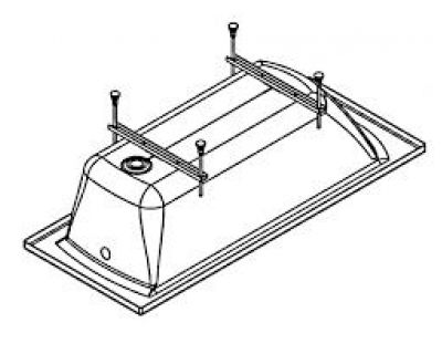 Монтажный комплект упрощенный к прямоугольным ваннам: Монако, Тенерифе, Каледония