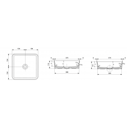 Умывальник Bocchi 1477-001-0325, белый 38x38