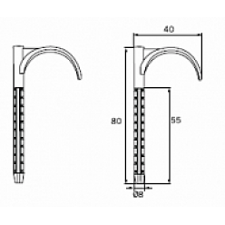 TECE 720596 Дюбель одинарный