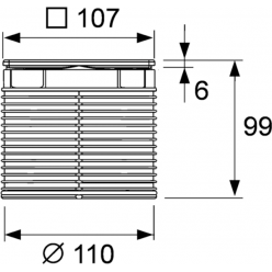 Декоративная решетка TECEdrainpoint S quadratum 100 мм 3660007 с монтажным элементом