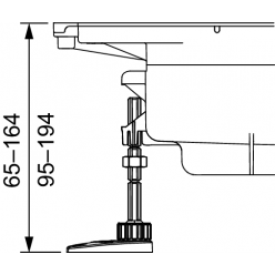 Комплект опор TECEdrainprofile, 674000