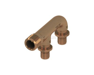 TECEflex 708608 Двойное соединение 16 × Rp 1/2"
