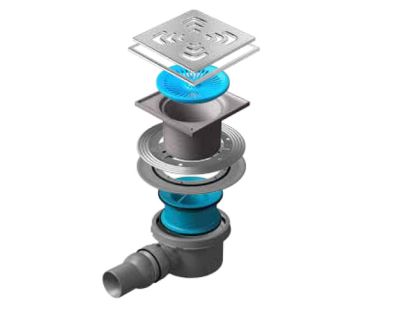 Трап водосточный Pestan Confluo Standard Square 1 150х150, с рамкой, 13000073