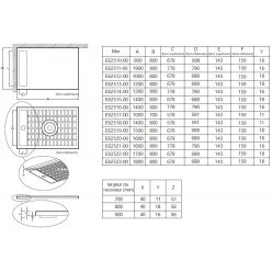 Душевой поддон Jacob Delafon Flight Neus, 150x80x4 см, E62519-00 сифон в комплекте