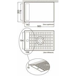 Душевой поддон Jacob Delafon Flight Neus, 120x80x4 см, E66513-00 сифон в комплекте