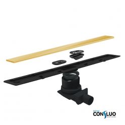 Водосточный трап Pestan Confluo Frameless Line 750 Gold, 13701223