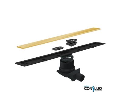 Водосточный трап Pestan Confluo Frameless Line 950 Gold, 13701225