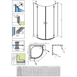 Душевой уголок Radaway Torrenta PDD 80×80 (131610-01-01)