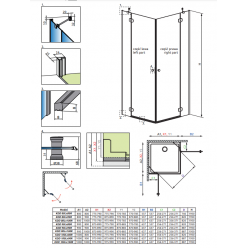 Душевой уголок Radaway Torrenta KDD 100 x 90 (132275-01-01) 