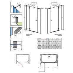 Элемент двери Radaway Torrenta DWJS Door G 712 Right, 1320712-01-01R