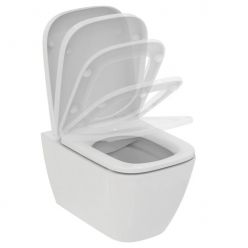 Подвесной унитаз Ideal Standard i.life S RimLS+ с сиденьем Soft-close, T459201+T532901 укороченный